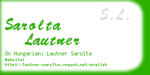 sarolta lautner business card